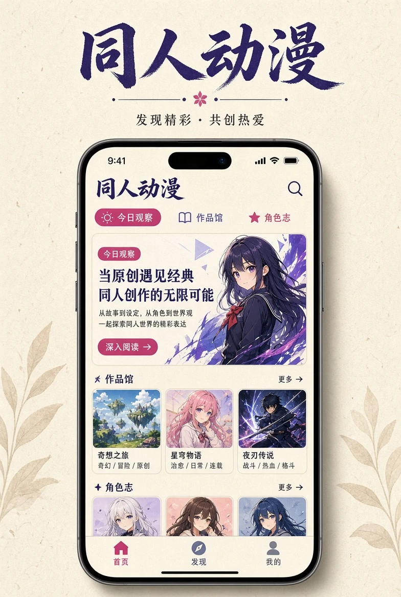 同人动漫APP服务